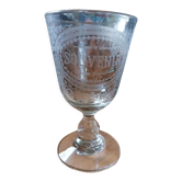 Verre gravé "Souvenir"