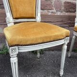 Set of 4 French chairs style Louis XVI vintage 1950 rococo Provence SHABBY CHIC