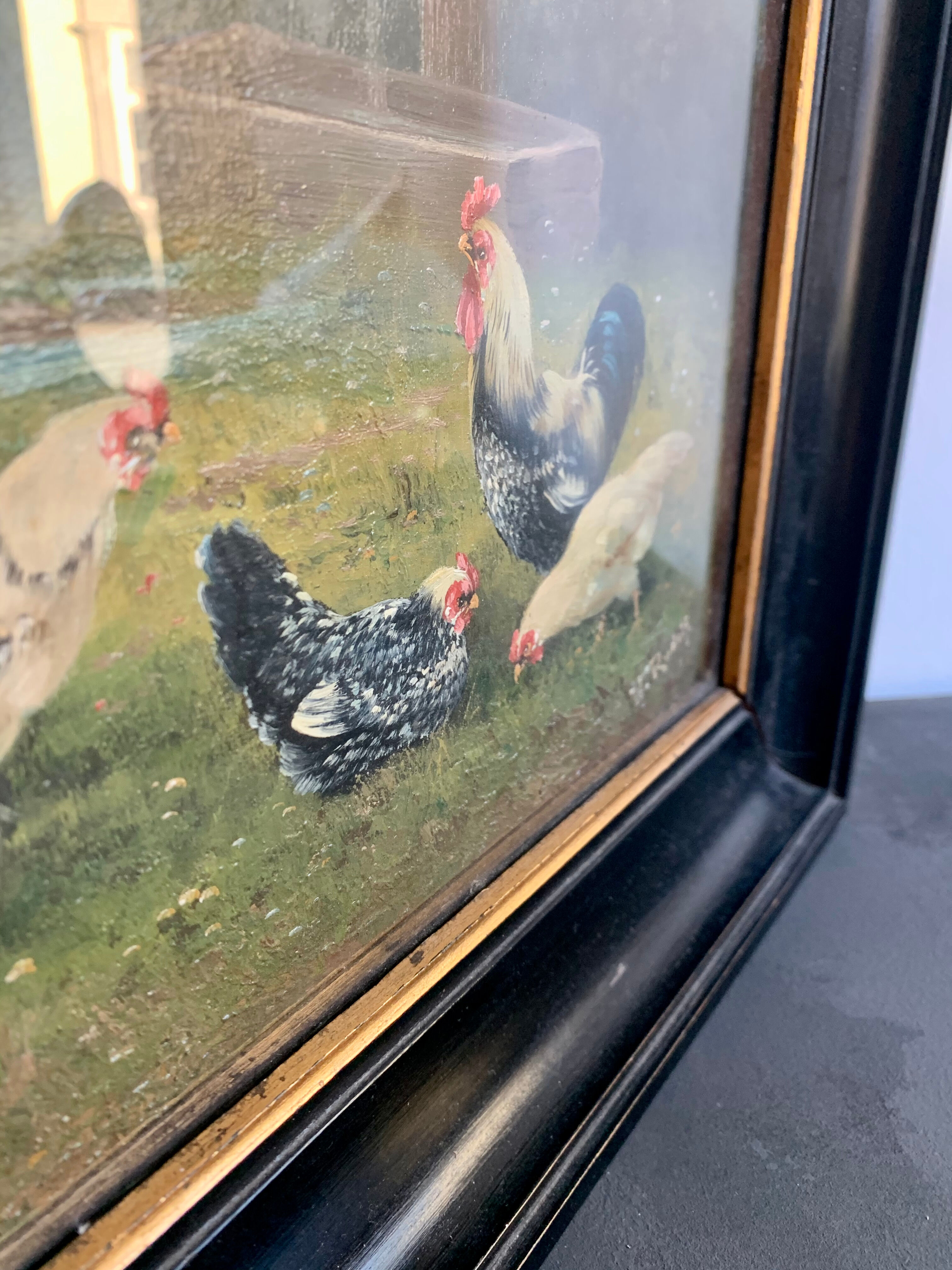 Antique oil painting, 1900