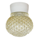 Vintage White Porcelain Ceiling Light, 1970s