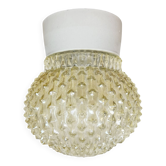 Vintage White Porcelain Ceiling Light, 1970s
