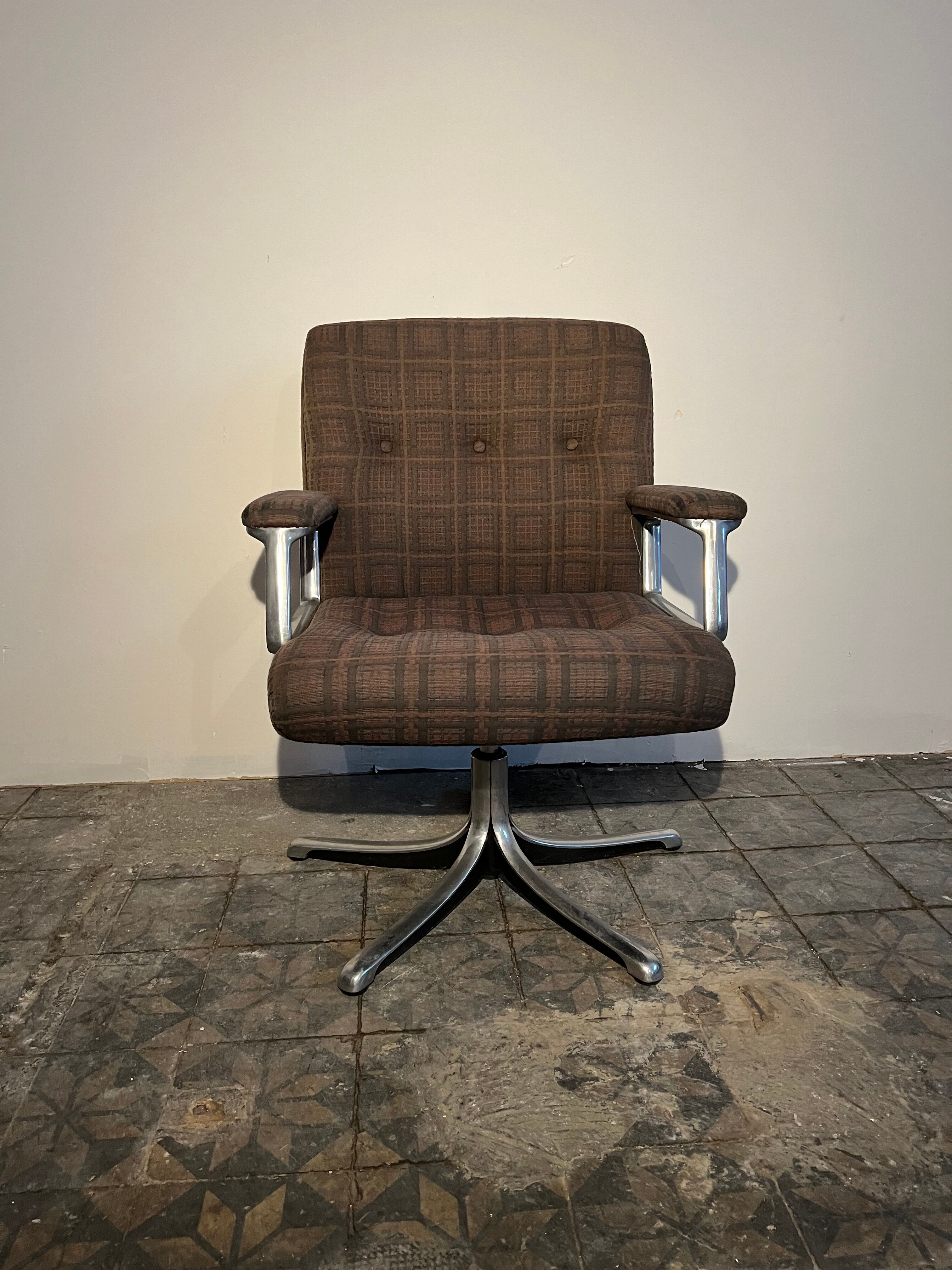 Tecno swivel office chair "p128", Osvaldo Borsani - 1960
