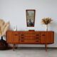 Vintage teak enfilade Beautility | Restored 1960s design