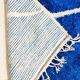 Tapis berbère marocain bleu 307 x 204cm