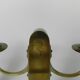 Set of 2 brass Art Nouveau candlesticks, circa 1910