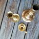 Lot of 3 brass candlesticks