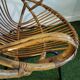 Vintage basket chair in rattan and metal – 1950s/60s