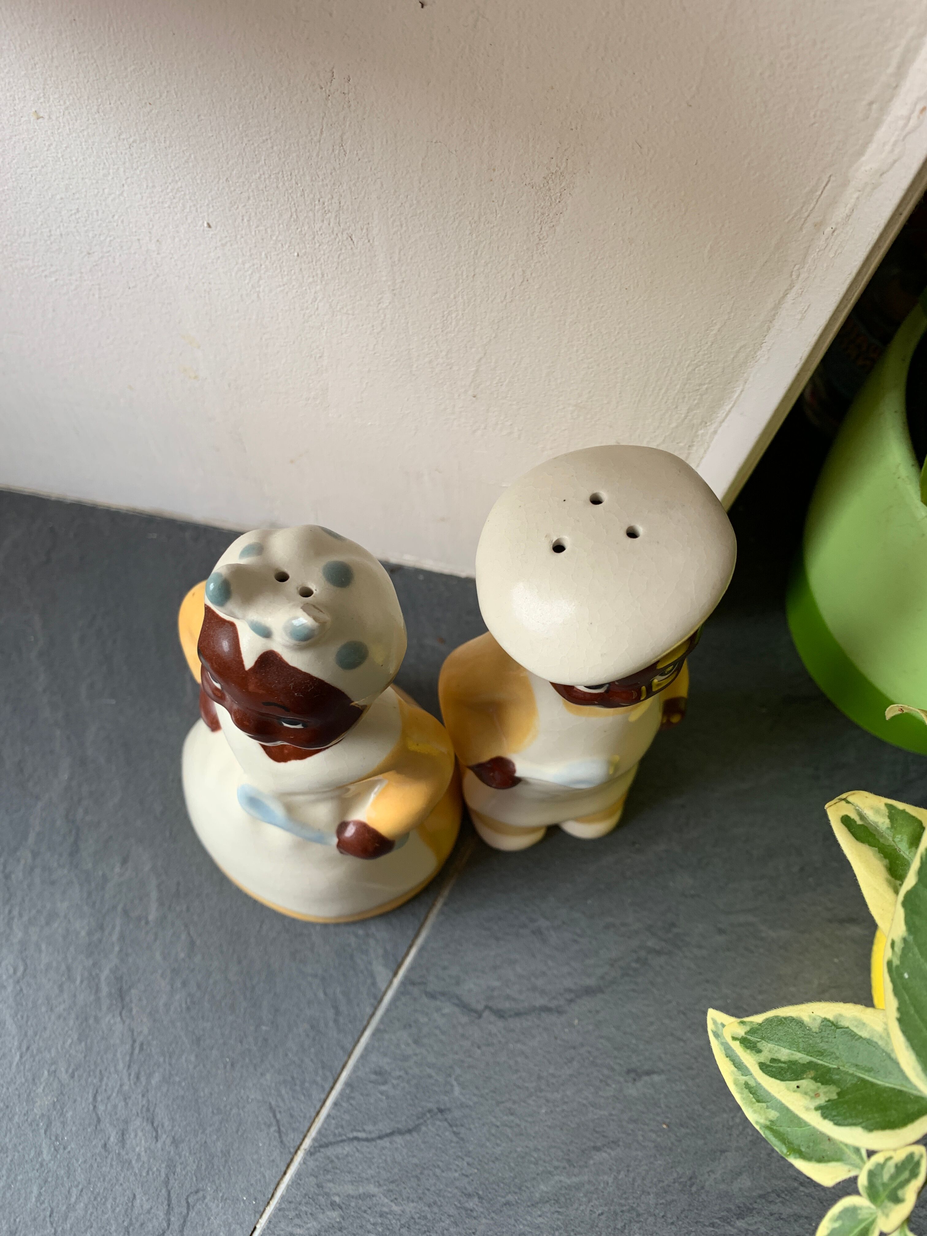 Vintage Pepper Salt Shaker in ceramic