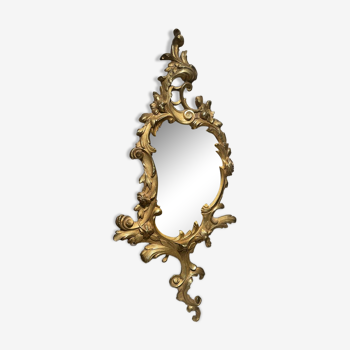 Louis xv rocaille style bronze mirror