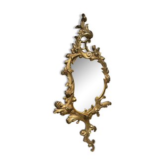 Miroir en bronze de style louis xv rocaille