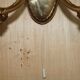 Reccagni wall light pair in brass and frosted glass.