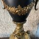 Pied de lampe de séjour Louis XVI bronze et laiton