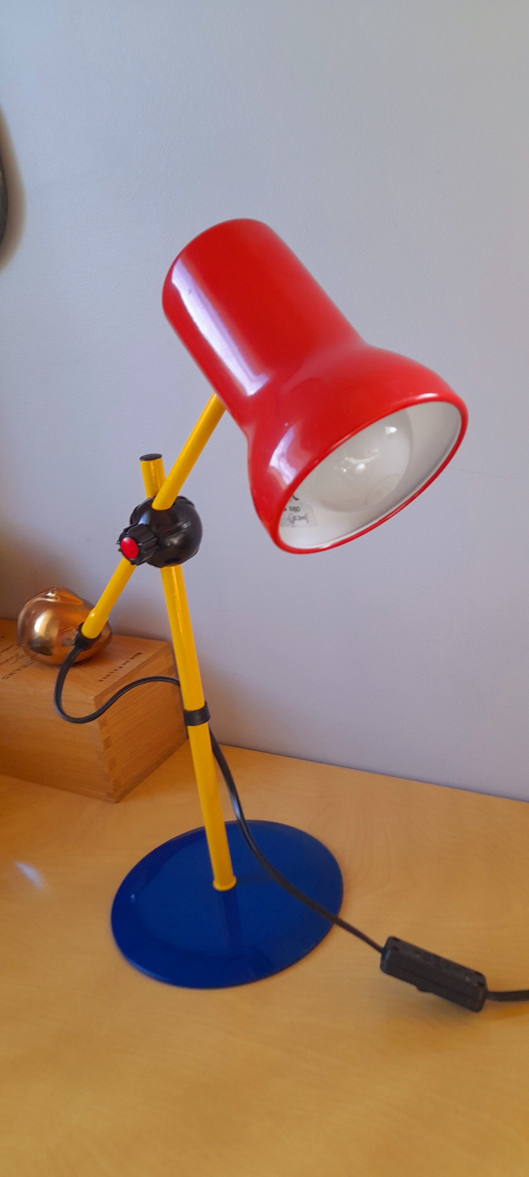 Adjustable desk lamp 80s