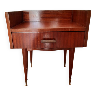 Small vintage wooden bedside cabinet