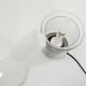 Lampe de table Peill & Putzler en verre blanc et chrome, 1970