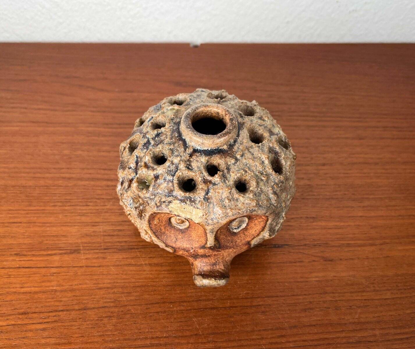 Mid-Century Modern Danish Studio Pottery Hedgehog Candleholder from Sejer Keramik, 1960s