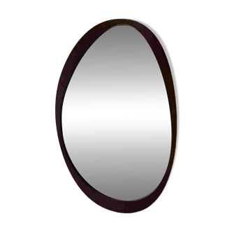 Dark wood mirror, vintage shape