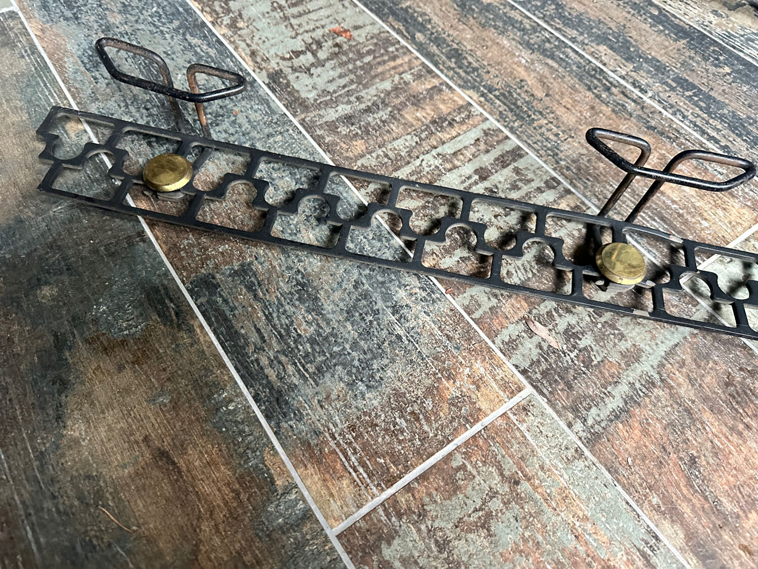 Vintage metal coat rack