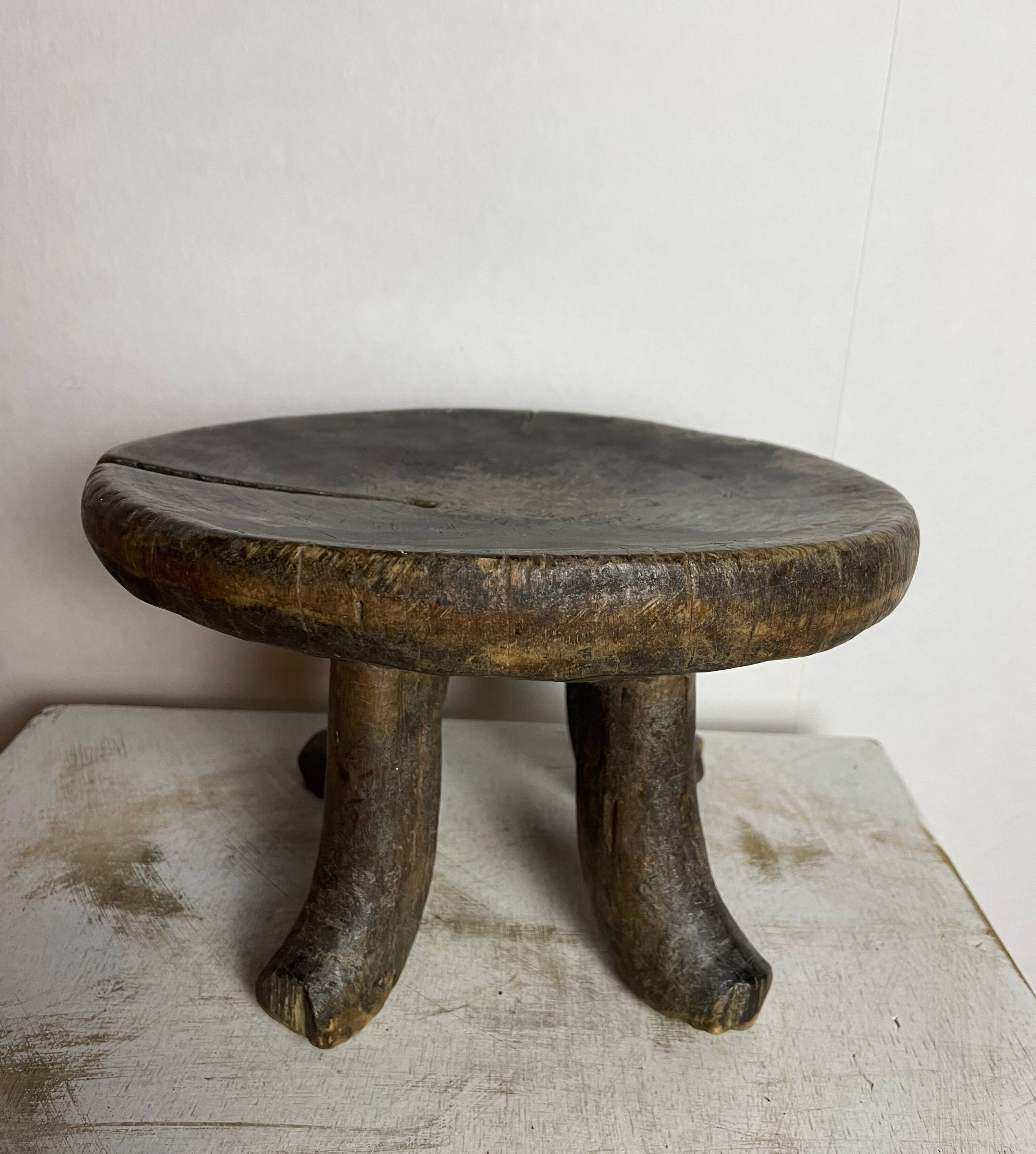 Antique african harness stool