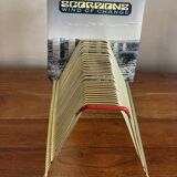 Gold metal vinyl door