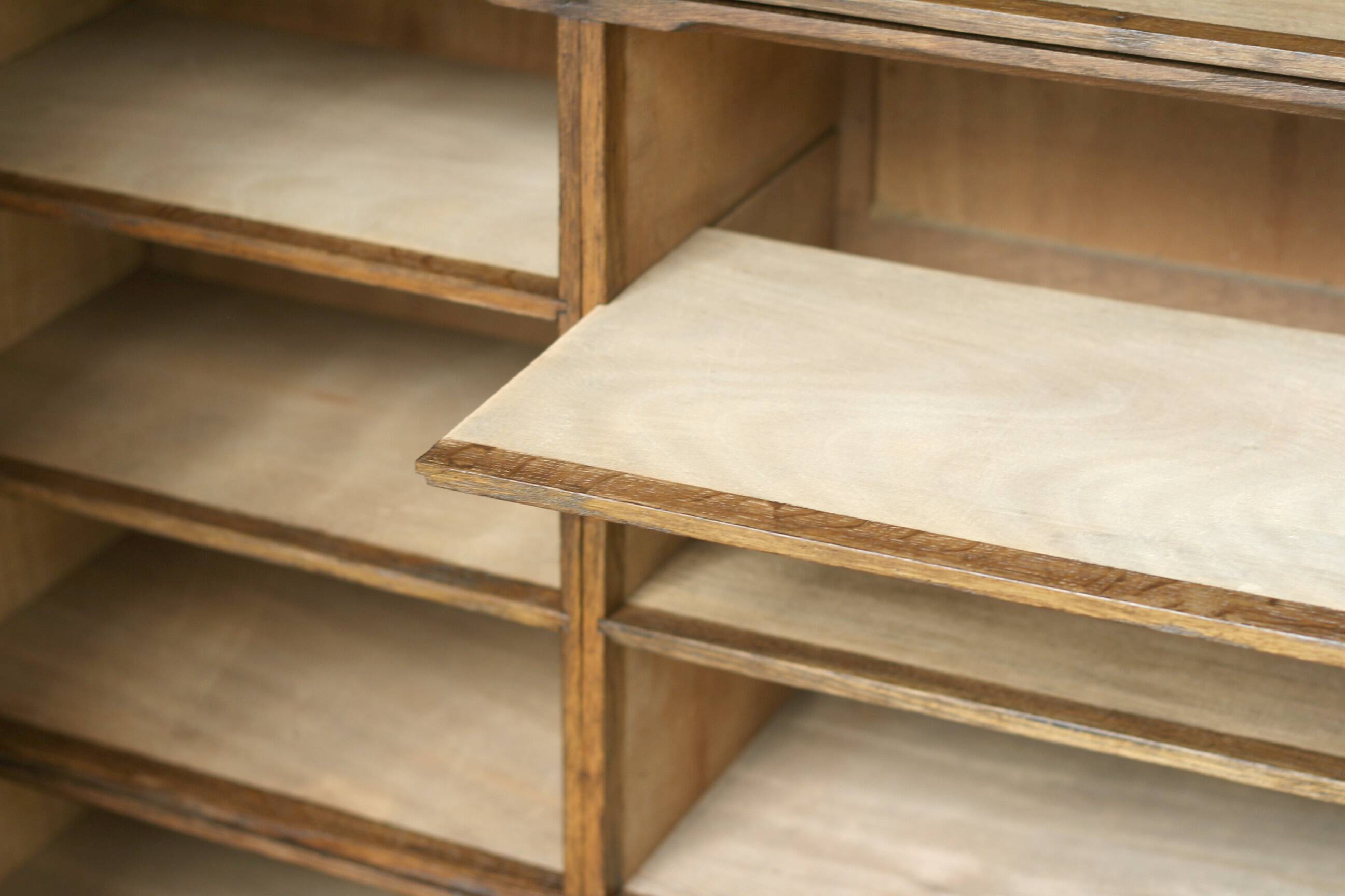 Notary's cabinet PERFECTA in walnut. Restored (circa 1930)