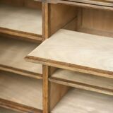 Notary's cabinet PERFECTA in walnut. Restored (circa 1930)