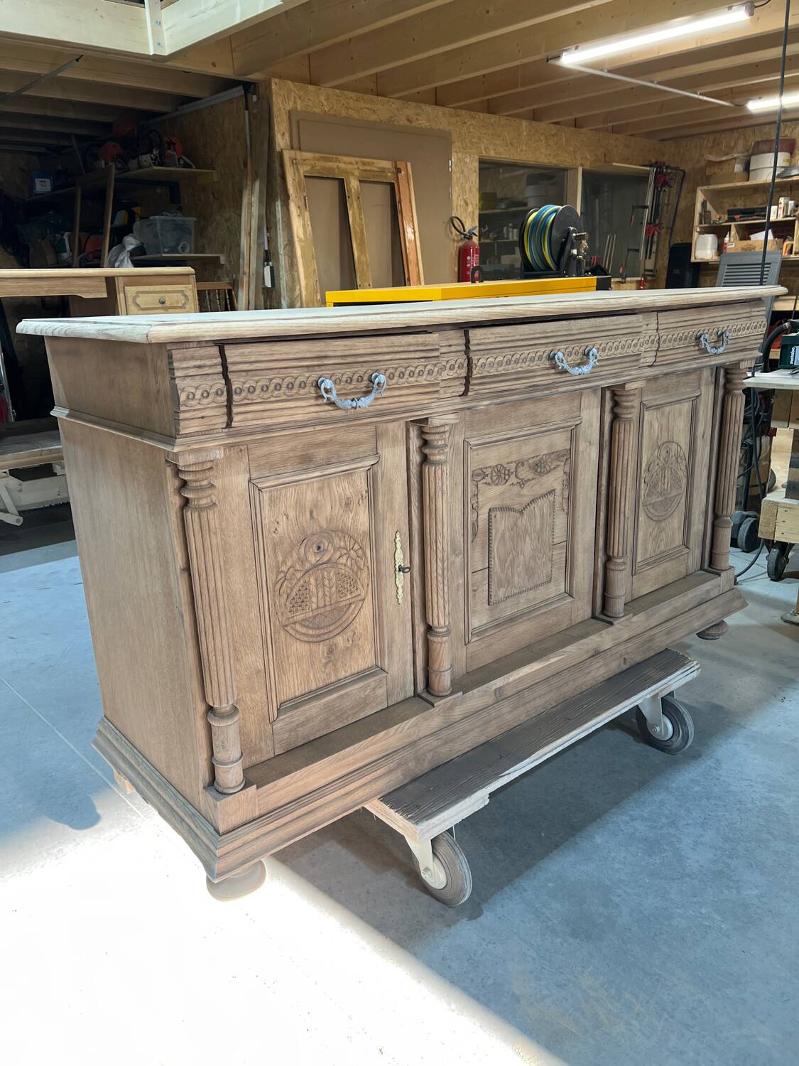 Very much in solid oak