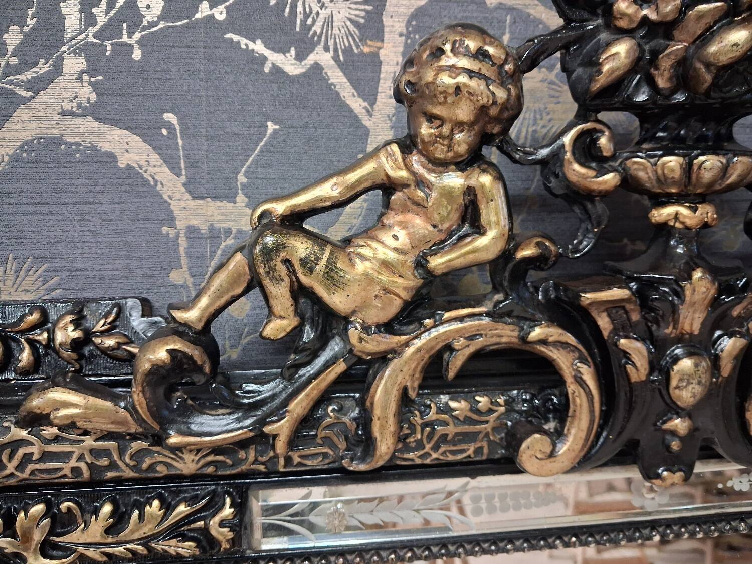 Mirror from the Napoleon III era, 124 x 83