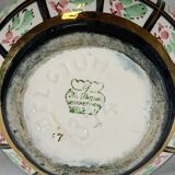 Aiguière ancienne en faïence décor floral – XIXe siècle