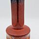 Red Italian ceramic vase by Meloni S. Marino