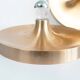 Pair of medium sized (35cm) rose gold Honsel Disc sconces selected by Charl