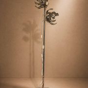 Flower lamp metal circa 1970