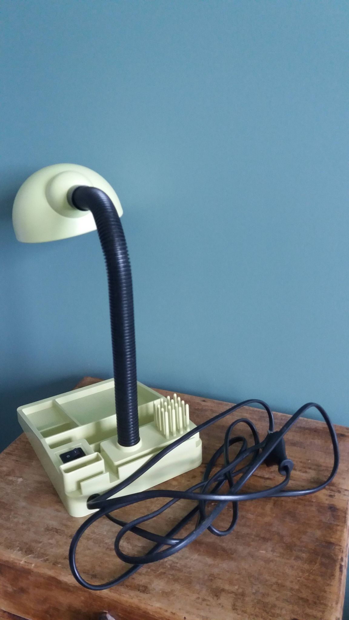 Codilem space age desk lamp in pale green