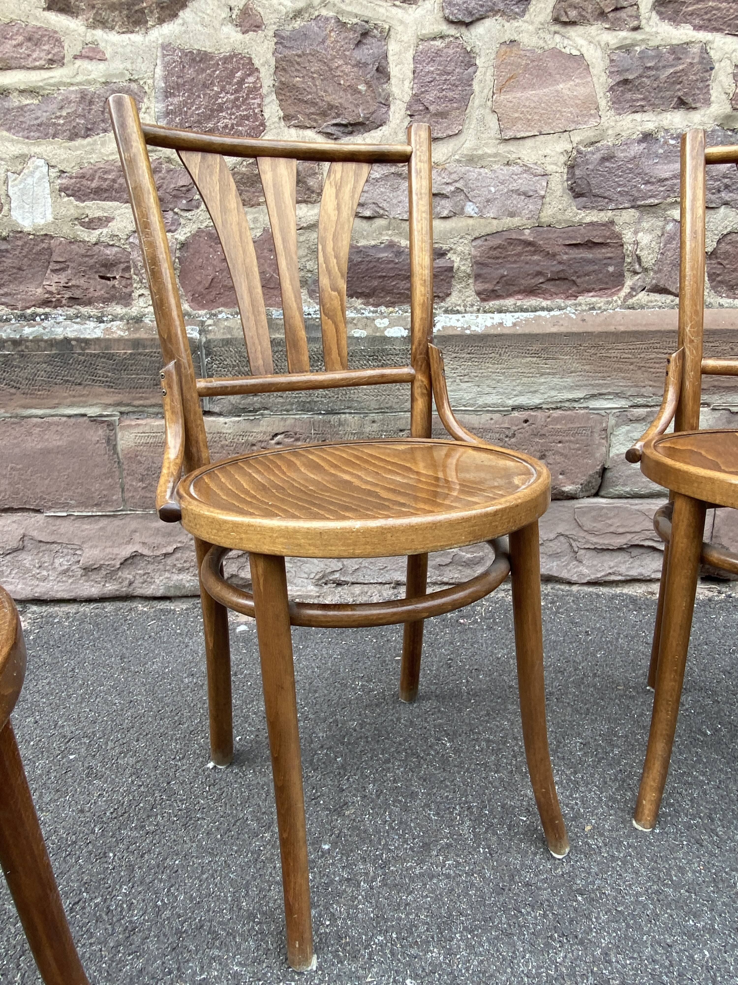 4 vintage bistro chairs