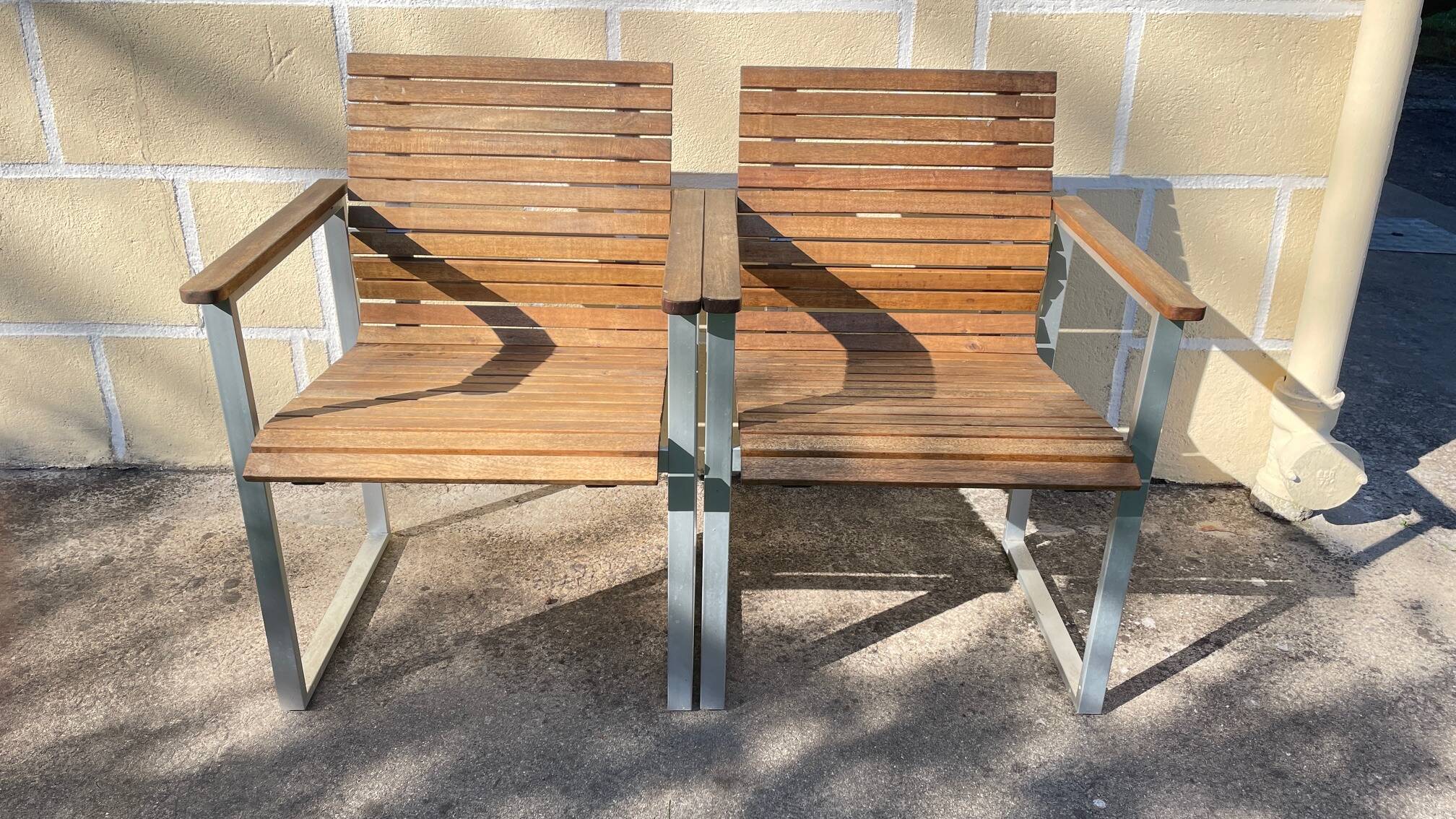 Paire de fauteuils esprit Karin Mobring Ikea