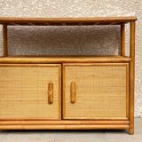 Vintage 80s Bamboo Sideboard