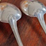 Christofle - Set of 3 table spoons in the Spatours model in silver-plated metal.