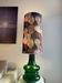 Vintage Doria lamp in green opaline glass with internal lighting by Doria Leuchten, 1970s.