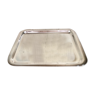 Silver metal tray