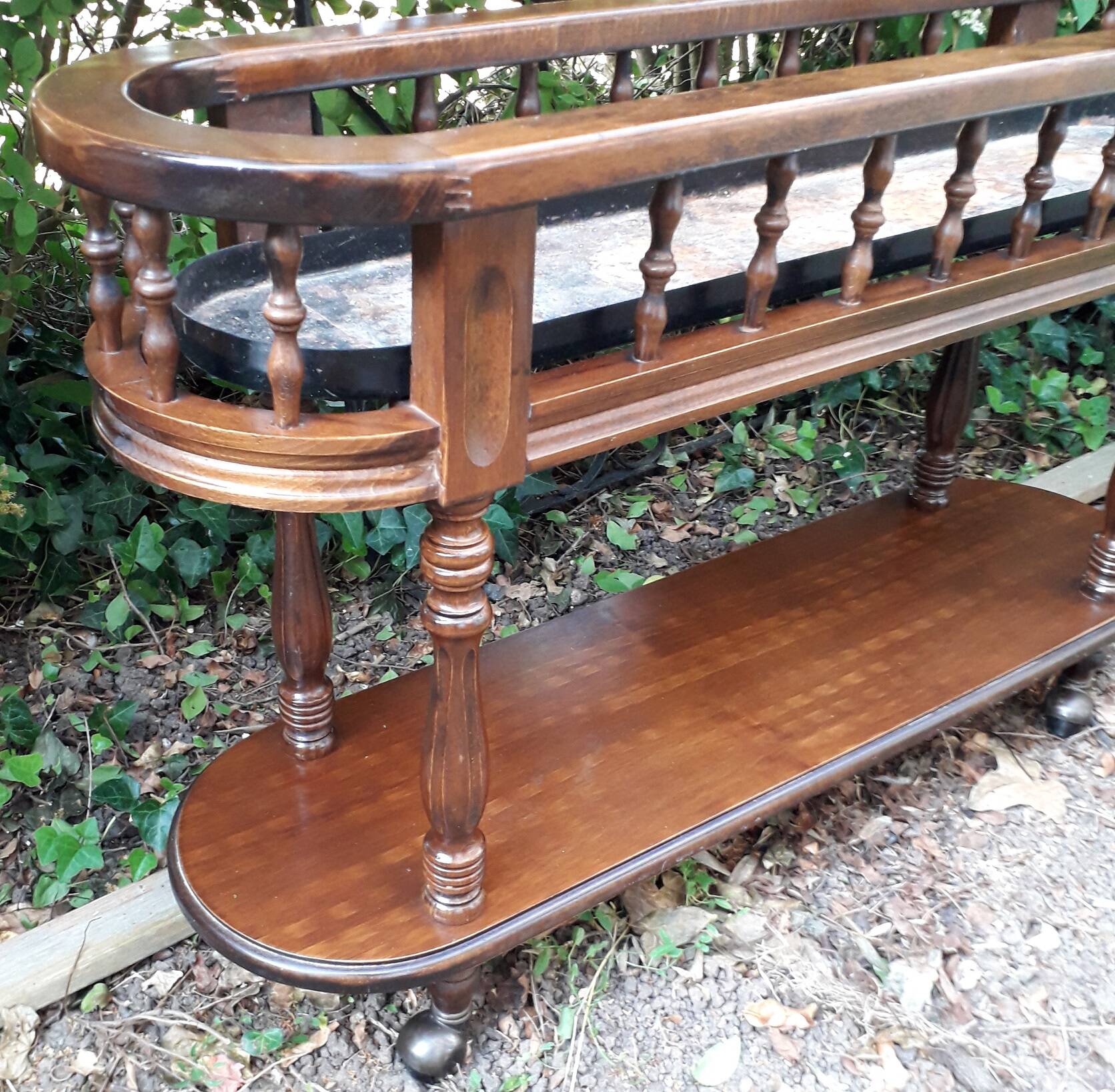Wooden standing planter