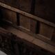 Carved solid wood bench-chest, 18th century