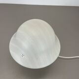Original glass mushroom zebrano desk light by peill & putzler germany  1970s