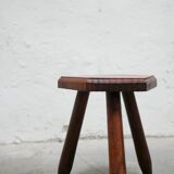 Vintage wooden tripod stool