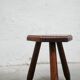 Vintage wooden tripod stool
