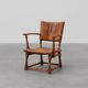 Leather and oak Armchair by Theo Ruth for Artifort, The Netherlands 1940s