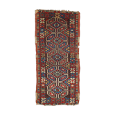 Ancient Turkish Carpet Yastik handmade 45cm x 91cm 1880s