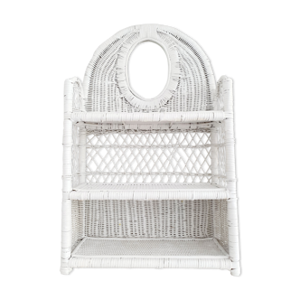 Rattan shelf