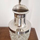 Cut crystal carafe and silver-plated metal – Victorian / Napoleonic III style