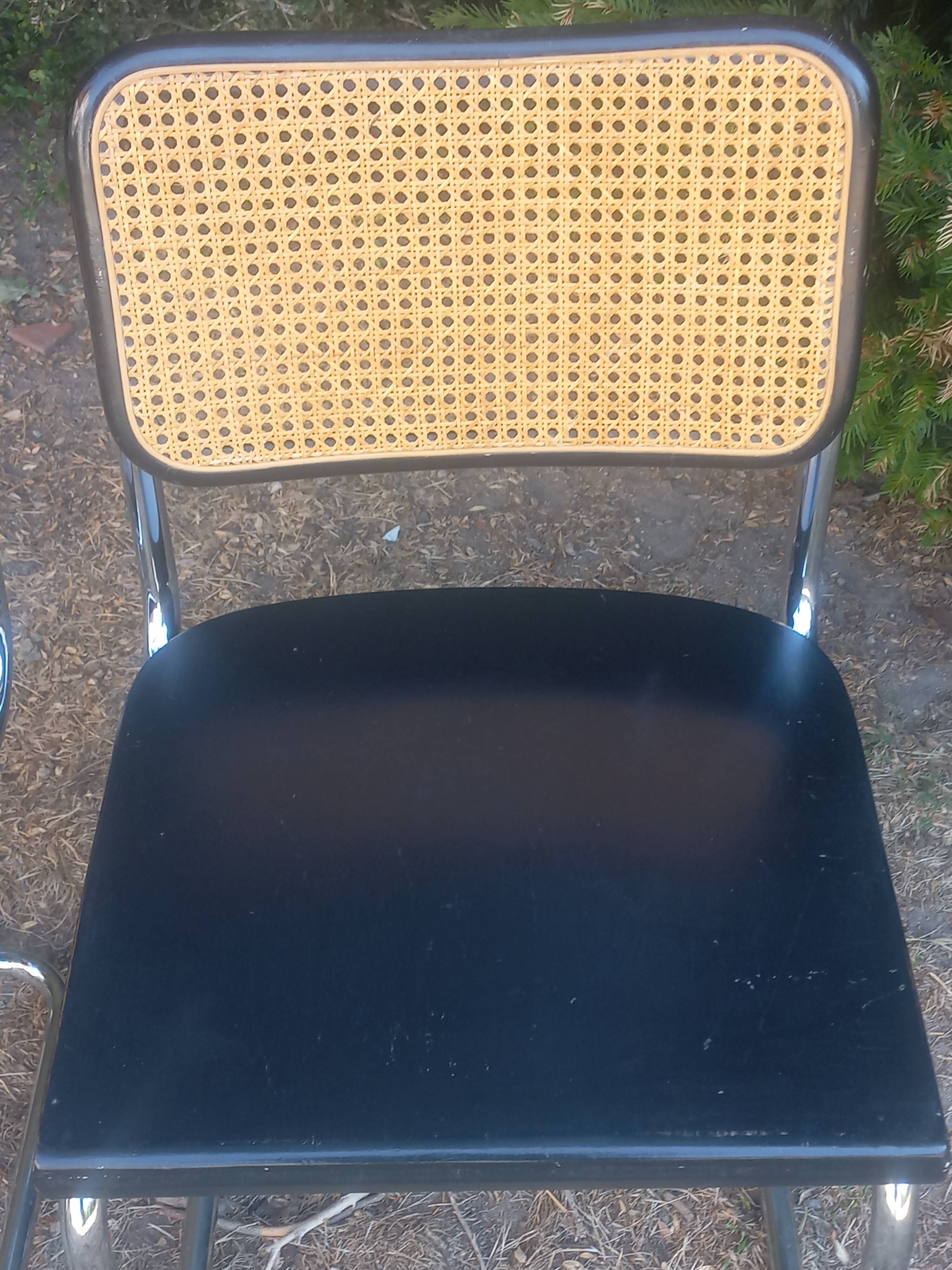 Pair of Marcel Breuer Cesca B32 chairs