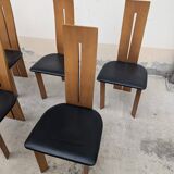 Set of 6 chairs by Mario Marenco for Mobilgirgi, 70s